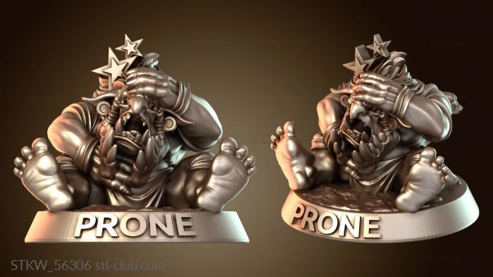 Military Punga Savage troll prone stunned marker pronemarker