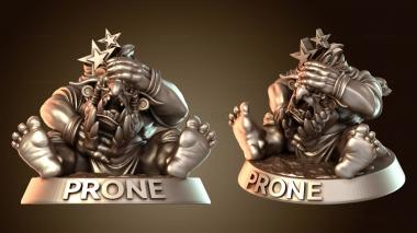 3D модель Punga Savage troll prone stunned marker pronemarker (STL)