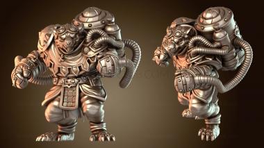 3D модель Крысолюды Шторм Огры Мужские Кулаки (STL)
