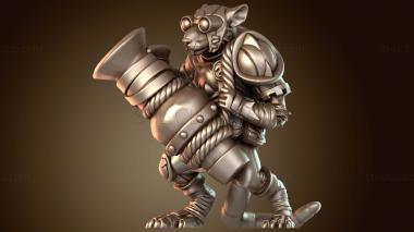 3D модель Минометы для оружейных расчетов крысолюдей (STL)