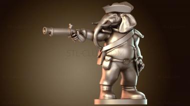3D модель Пират Локсодон Равники (STL)