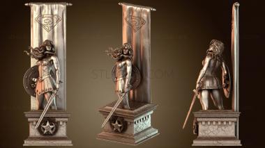 3D модель Красный Сын Чудо-Женщина Флаг D (STL)