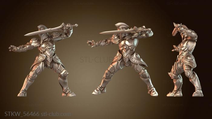 Military Красный Тралл Ассасин стоит на страже