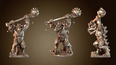 3D модель Рептилоидный халк брутальный (STL)