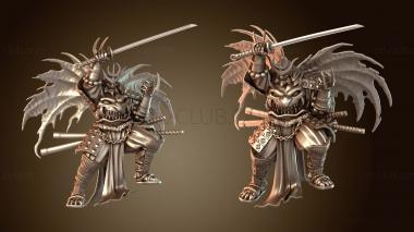 3D модель Восходящий солнечный демон Они король (STL)