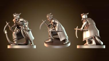 3D модель Разбойники Тифлинг-разбойник с косами (STL)