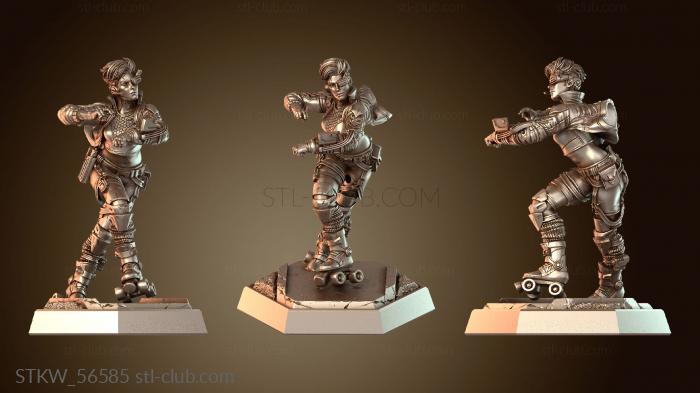 Military Бегун на роликовых коньках, ловкий