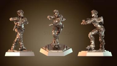 3D модель Бегун на роликовых коньках, ловкий (STL)