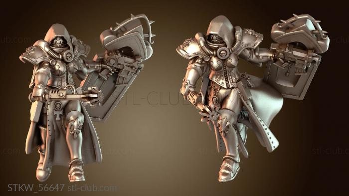 Military Священнослужители с булавами, шлемом и булавой