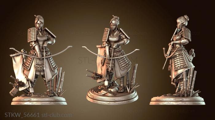 Military Сакура, женщина-лучница, баннер