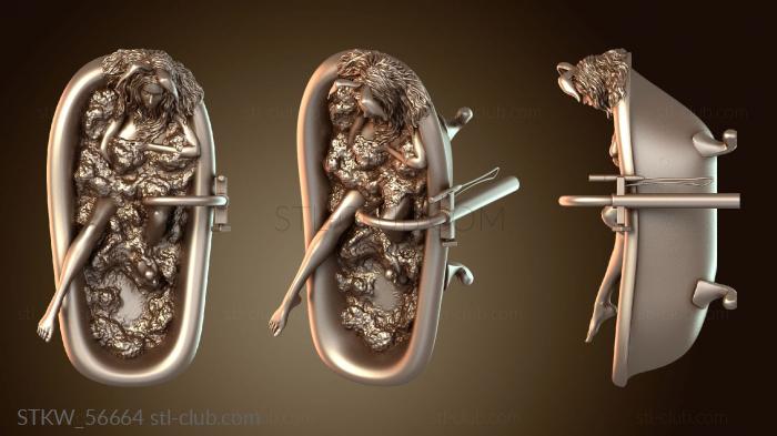 Сальма, девочка-кролик в ванной