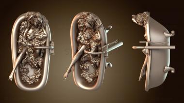 3D модель Сальма, девочка-кролик в ванной (STL)