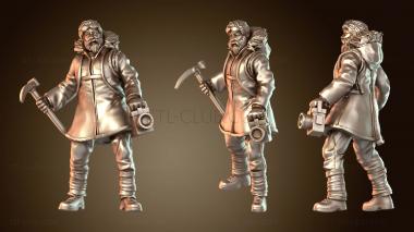 3D модель Сандра, арктический гид и озёрные горы (STL)