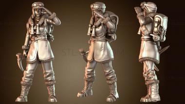 3D модель Сандра — арктический проводник и бесстрашные озёрные горы (STL)