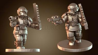 3D модель Сержант, закаленный в боях (STL)