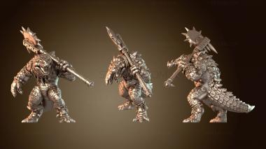 3D модель Древние ящерообразные аллигаторы (STL)