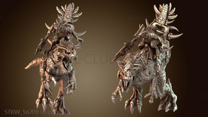 Military Ветеран-саурианец на тираннозавре