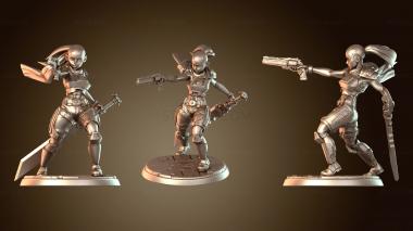 3D модель Девушка из научной фантастики (STL)