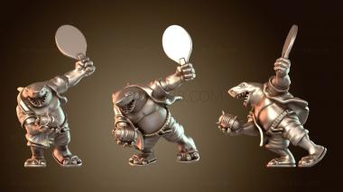 3D модель Агрессивный парень-акула (STL)