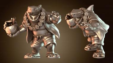 3D модель Дикий парень-акула (STL)