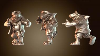 3D модель Акула-парень угрожает (STL)