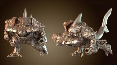 3D модель Shark Lizard saurio sharkm (STL)