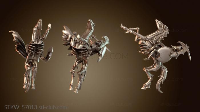 Military Скелет на могучем коне