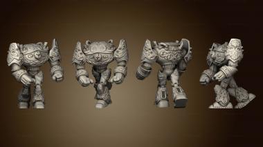 3D модель Игровой ремикс Dwarven Steam Golem Remix (STL)