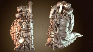 3D модель Девушка-улитка (STL)