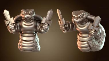 3D модель Змеелюди готовы к бою (STL)