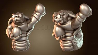 3D модель Змеелюди свернулись кольцами (STL)