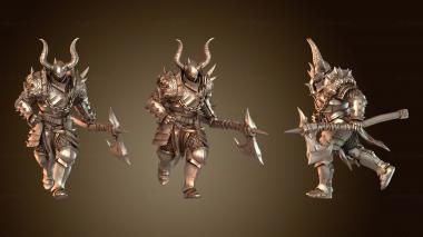 3D модель Солдат Большой Топор Вождь закаленный (STL)