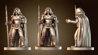 3D модель Волшебники. Эльф-волшебник с посохом единорога. (STL)