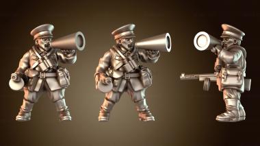 3D модель Советский армейский политический комиссар А. (STL)