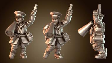 3D модель Советский армейский политический комиссар Б. (STL)