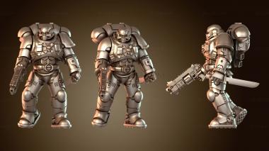 3D модель Космические мальчики в масках на Хэллоуин (STL)