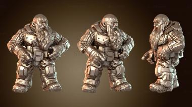 3D модель Космический карлик СТРЕЛКОВЫЙ ЧЕЛОВЕК Лысый f (STL)