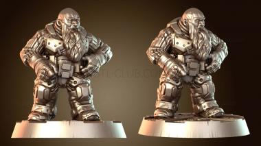 3D модель Космический карлик СТРЕЛКОВЫЙ ЧЕЛОВЕК Лысый (STL)