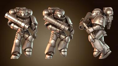 3D модель Космический огнемет Железная пусковая установка (STL)