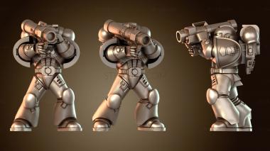 3D модель Космический огнемет Железная пусковая установка (STL)