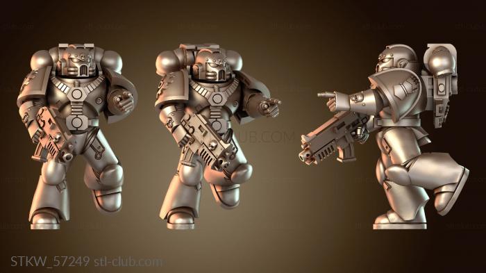 Military Космический воин переключает символы Железного сержанта