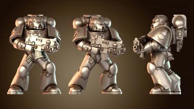 3D модель Космический воин с символами (STL)