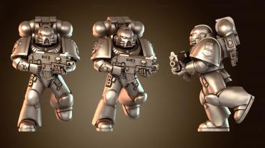 3D модель Космический Воин с Символами элита (STL)