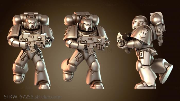 Military Космический воин с символами в доспехах