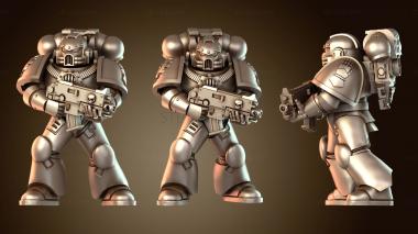 3D модель Космический воин с улучшенными символами (STL)