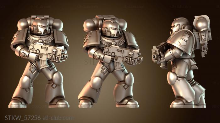 Military Космический воин с символами пехоты