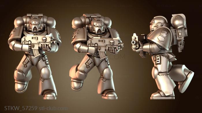 Military Космический воин с защищёнными символами