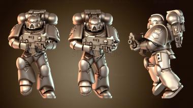 3D модель Космический воин с символами скрытности (STL)