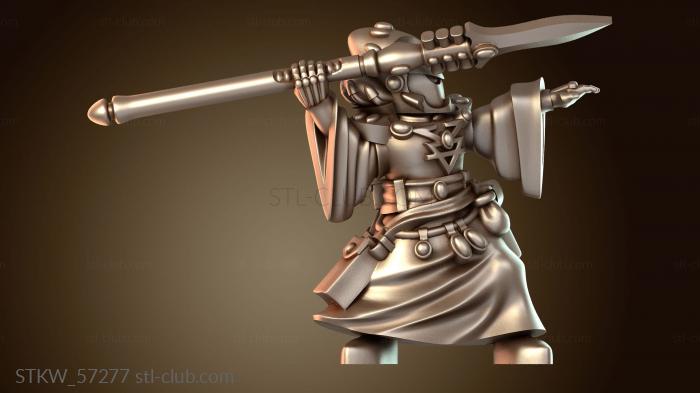 Military Охотник с копьями