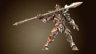 3D модель Копьеносец-дикарь (STL)